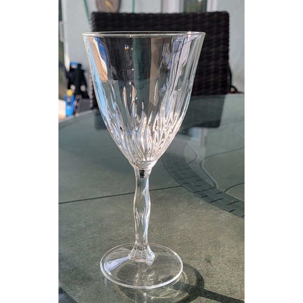 Royal Crystal Rock RCR Crystal Water Goblet 7.75" FIRE- Set of 6